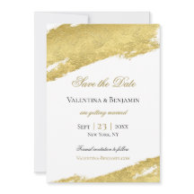 Guldpenseldrag elegant modern bröllop