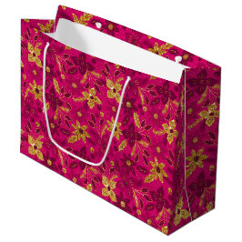 Guldpink julstjärna blommor
