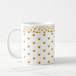 Guldprickig konfetti kaffemugg