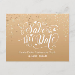 Guldprickig | Spara Datumet Meddelande Vykort