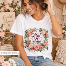 Guldram Rosa Brudtjänar Bröllopsfest T-shirt