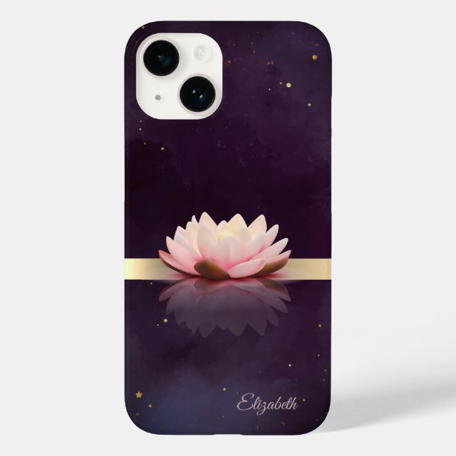 Guldrandig Lotusblomma Boho  (Baksida)