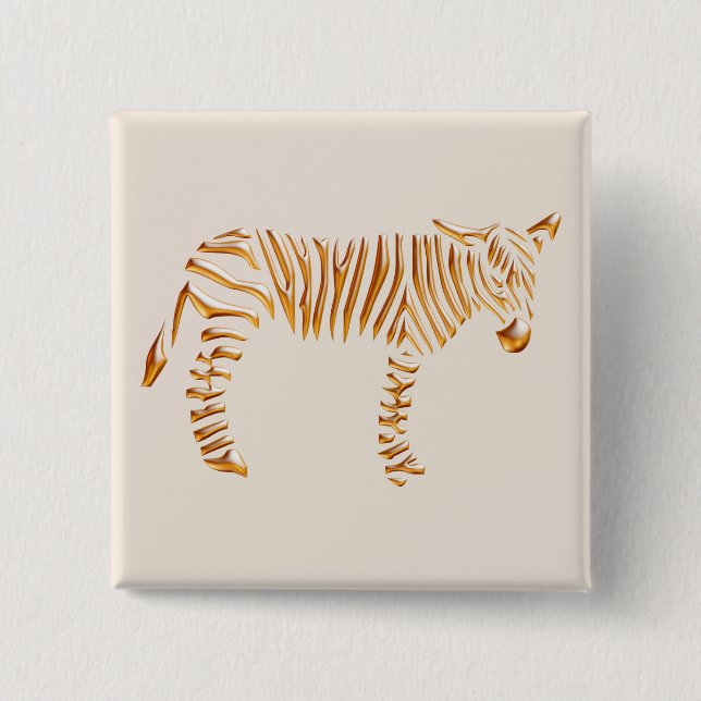 Guldrandig zebra knapp (Framsida)