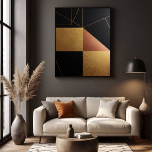 Guldreflektioner Geometry Poster