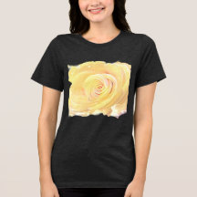 Guldröda ros kol svart t-shirt