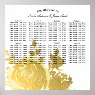 Guldros Falskt Folie Elegant Modern Blommig Sittpl Poster