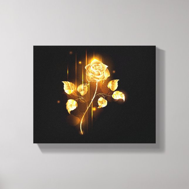 Guldros ( gold rose ) canvastryck (Framsida)