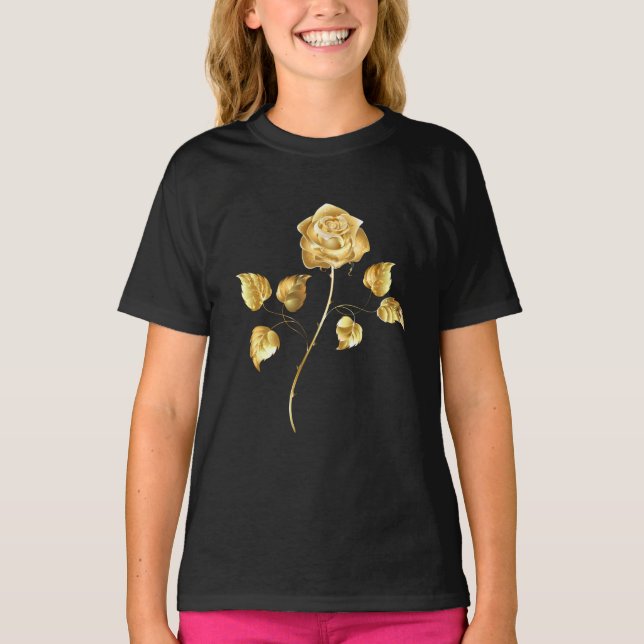 Guldros ( gold rose ) t shirt (Framsida)
