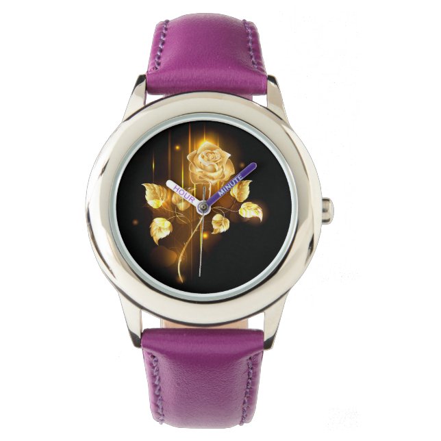 Guldros ( guldrus ) armbandsur (Framsida)
