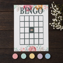 Guldrosa Bebisdopp-Bingo Anteckningsblock