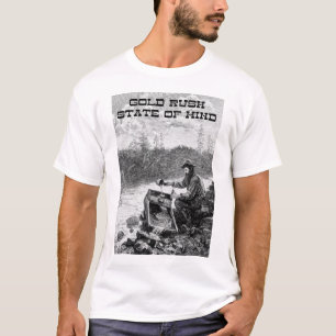 Guldrusch som är statlig av, varar besvärad den t shirt