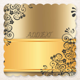 Guldshadernas elegans underlägg papper