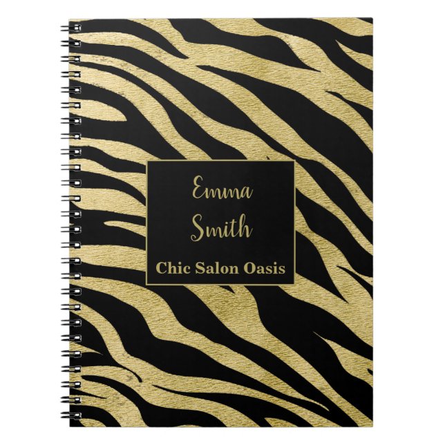 Guldskönhetssalong Journal Anteckningsbok (Framsidan)