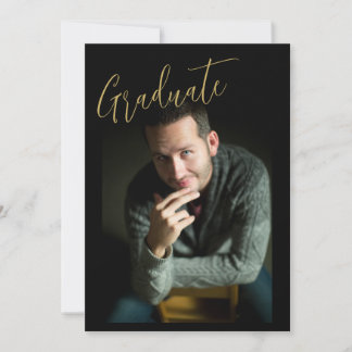 Guldskript Kalligrafi Foto Examen Meddelande