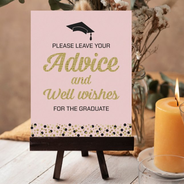 Guldskript och well önskemål Grad-signatur Poster (Skapare uppladdad)