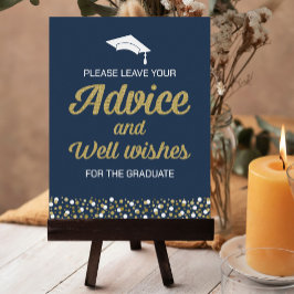 Guldskript och well önskemål Grad-signatur Poster
