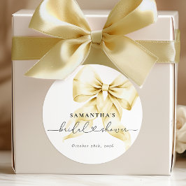 Guldslinga Bröllopsfest Rund Klistermärke