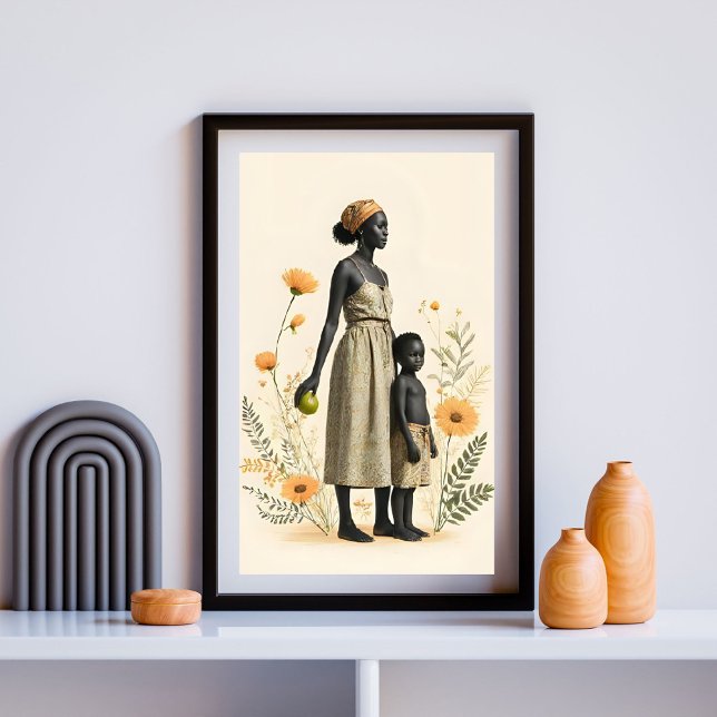 Guldslingor: Mor och barn i blomning Poster (Skapare uppladdad)