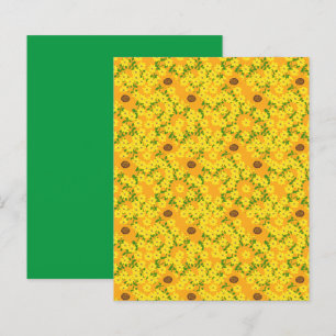 Guldsolrosor Gula Prästkragar Scrapbookpapper