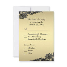 Guldspets Elegant RSVP med meny