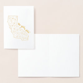 Guldstatskort Folierat Kort