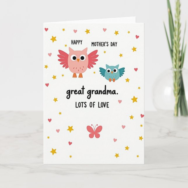 Guldstjärna Lovebird Scenkort Kort (Framsida)