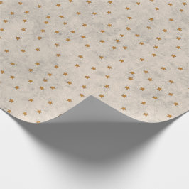 Guldstjärnmönstrad presentinslagningspapper presentpapper