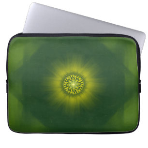 Guldstoft Blommar – Botanisk Fraktal Laptop Fodral