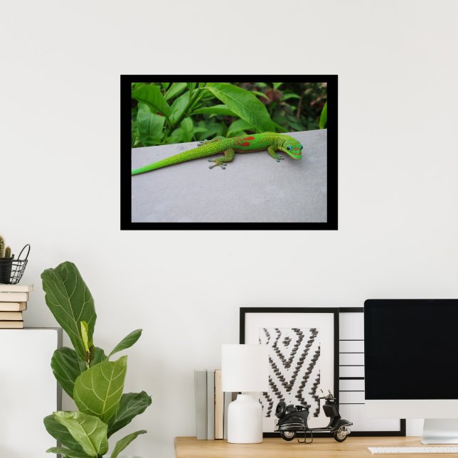 Guldstoft Dag Gecko Affisch (Hemmakontoret)