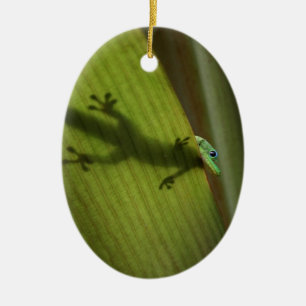 GuldstoftdagGecko Julgransprydnad Keramik
