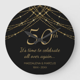 Guldsträng Bröllopsjubileum Stor Klocka