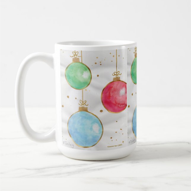Guldsträngar & vackra ting - KidsArt för CHOC Kaffemugg (Vänster)