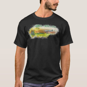 Guldstrimmig pike Aplocheilus lineatus T Shirt