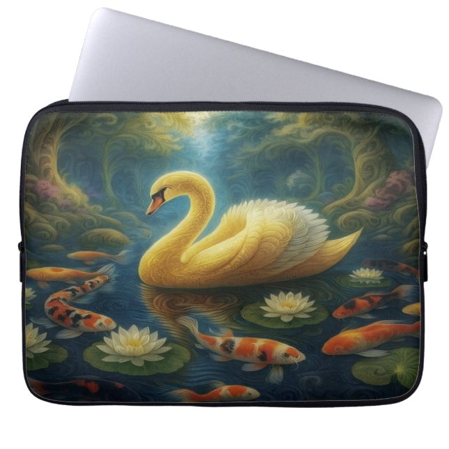 Guldsvan Laptoppskydd Laptop Fodral (Framsidan)