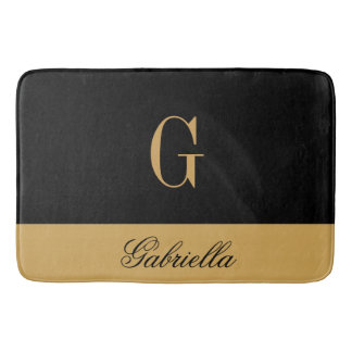 Guldsvart Badrumsmatta