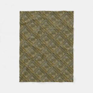 Guldsvarten kvadrerar det ShapeCelticKnotwork Fleecefilt