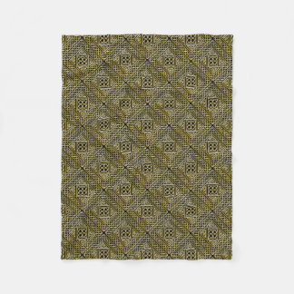 Guldsvarten kvadrerar det ShapeCelticKnotwork Fleecefilt