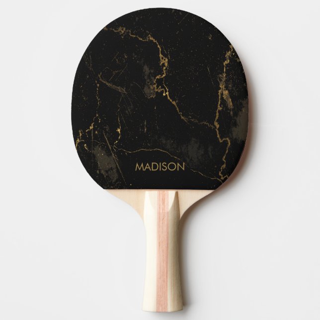 Guldsvartmarmor Pingisracket (Framsidan)