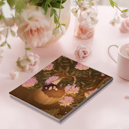 Guldtimmes Svarta Vinbärskorg Notisblock Anteckningsblock