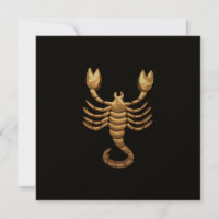 Guldton Skorpion Symbol Stjärntecken
