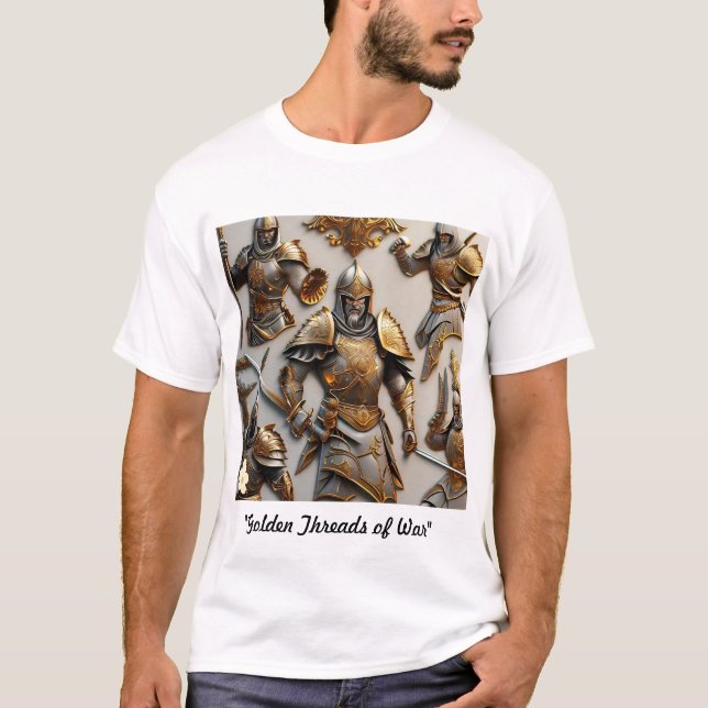 "Guldtrådar av krig" T Shirt (Framsida)