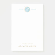 Guldtypografi Blått vattenfärgmonogramnamn