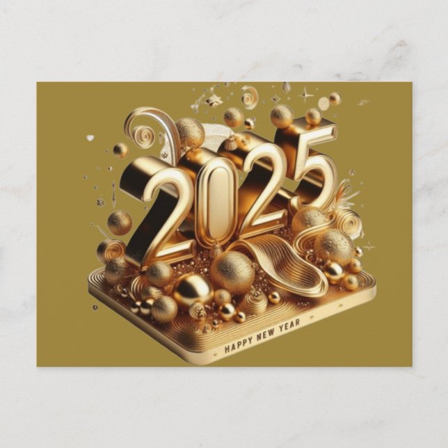 guldtypografi helg vykort (Framsida)