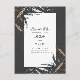 Guldvete Höst Modernt Spara Datum Meddelande Vykort