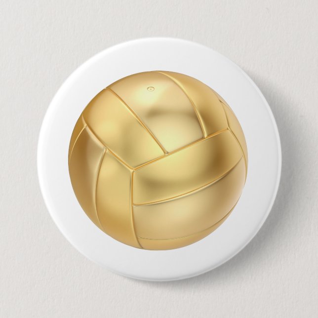 Guldvolleyboll eller fotboll knapp (Framsida)