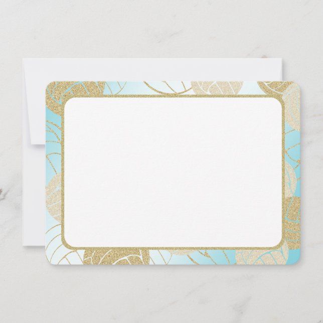 Guldvolleyboll Platt Tackkort Tack Inbjudningar (Framsida)