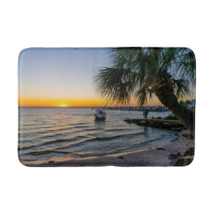 Gulf Breeze Florida Solnedgång Badmatta Badrumsmatta