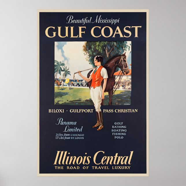 Gulf Coast Illinois Central Resematerialaffisch Poster (Framsidan)
