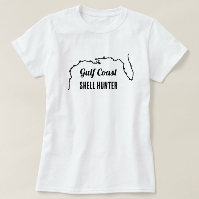 Gulf Coast Shell Hunter – Kvinnors skalsöknings-T- T Shirt (Design framsida)