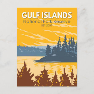 Gulf Islands National Park Reserve Kanada Vintage Vykort